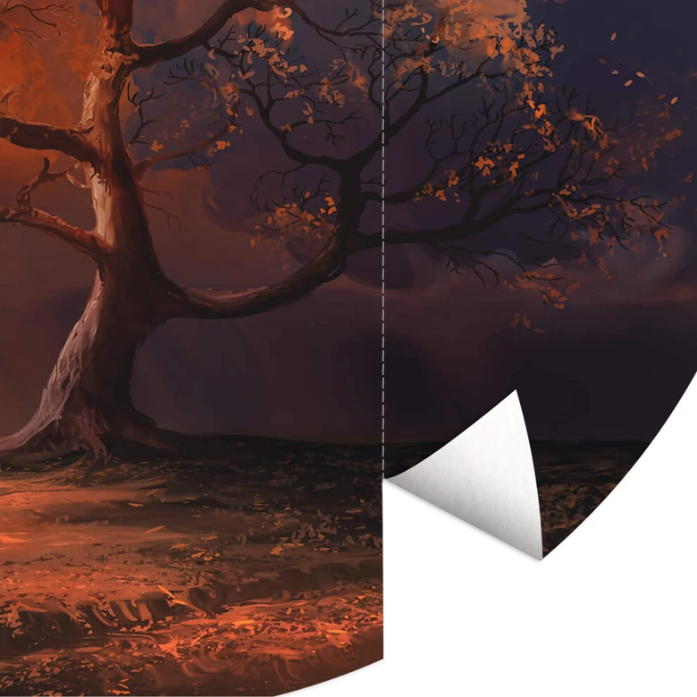 Behangcirkel Aerroscape - Autumn Fantasy - vliesbehang/zelfklevend vliesbehang 