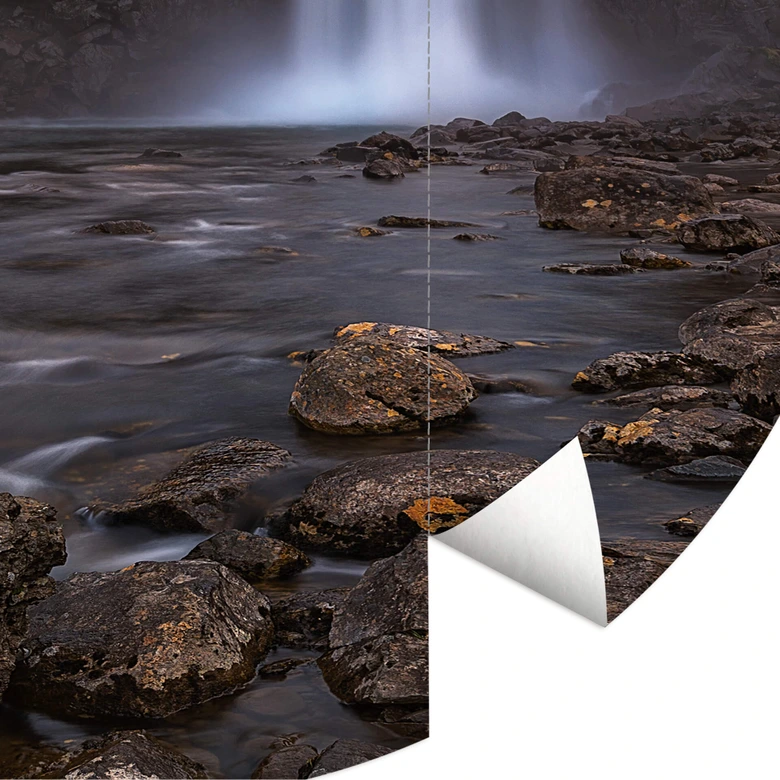 Cuadrado - Strumień - Fototapeta okrągła - tapeta flizelinowa/tapeta flizelinowa samoprzylepna 