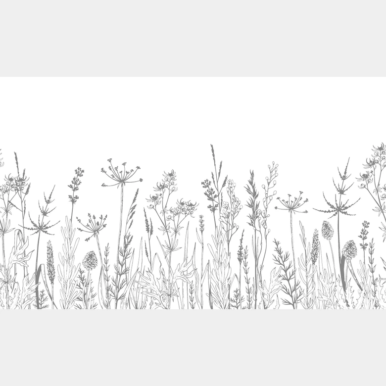 Fototapete Feldblumen Illustration 