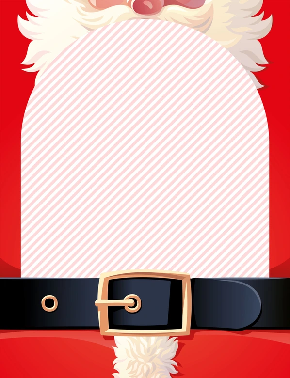 Fotorahmen Weihnachten mit Nikolaus-Kostüm - Partydeko für festliche Fotos 