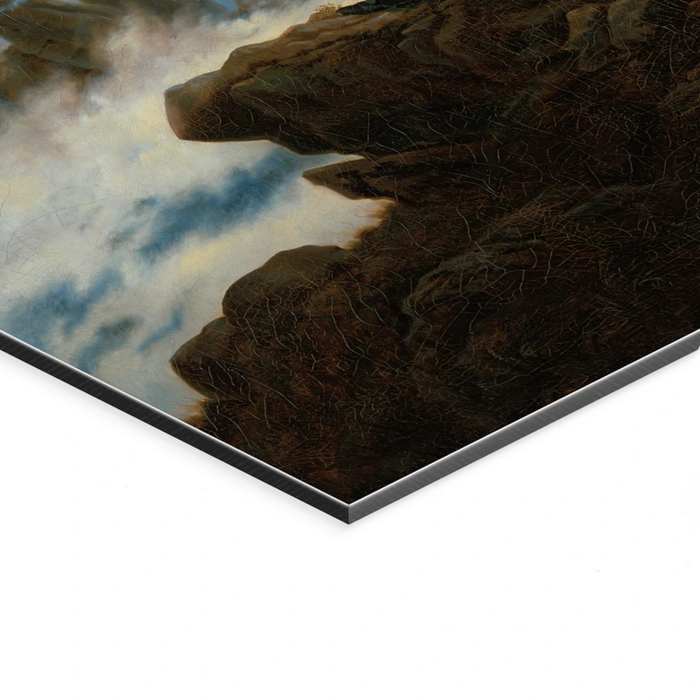 Wandbild Der Wanderer über dem Nebelmeer - Friedrich - Alu-Dibond 