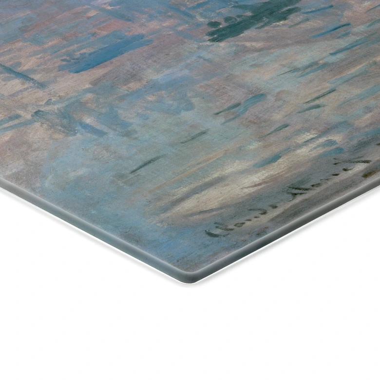 Glasbild Monet - Impression 