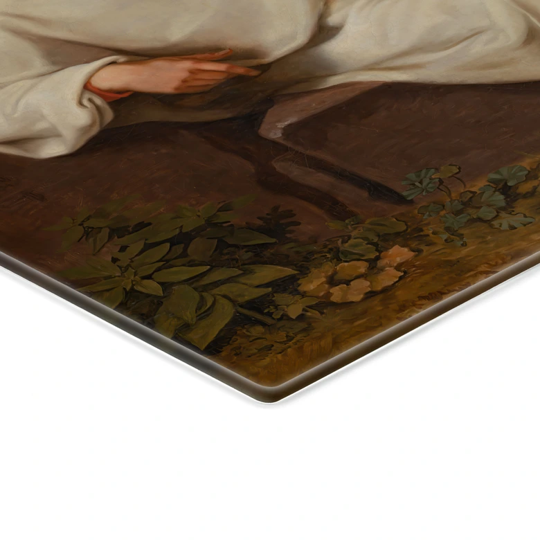 Glasbild Tischbein - Goethe in der römischen Campagna 