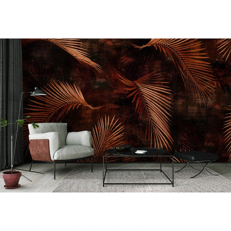 Guido Maria Kretschmer Fototapete Art Edition Glossy Palms bronze 