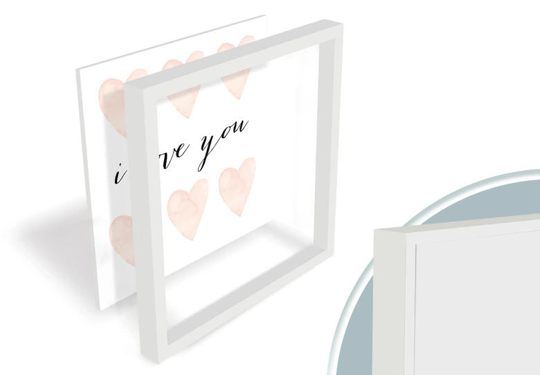 Wandbild Confetti & Cream - I Love You 
