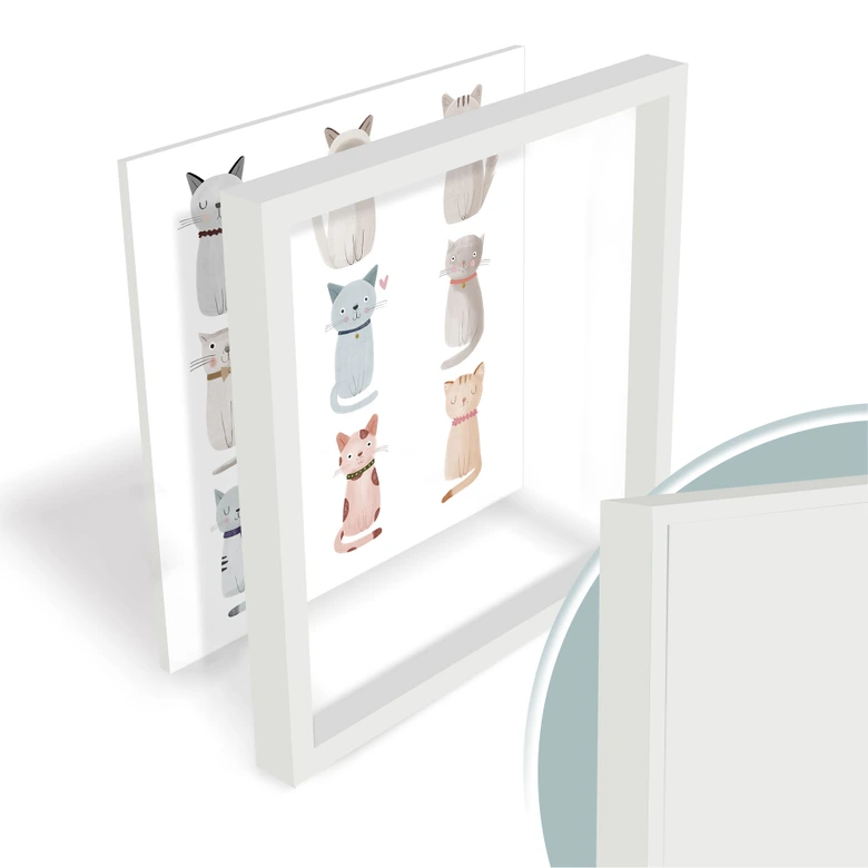 Wandbild Loske - Cat Family 