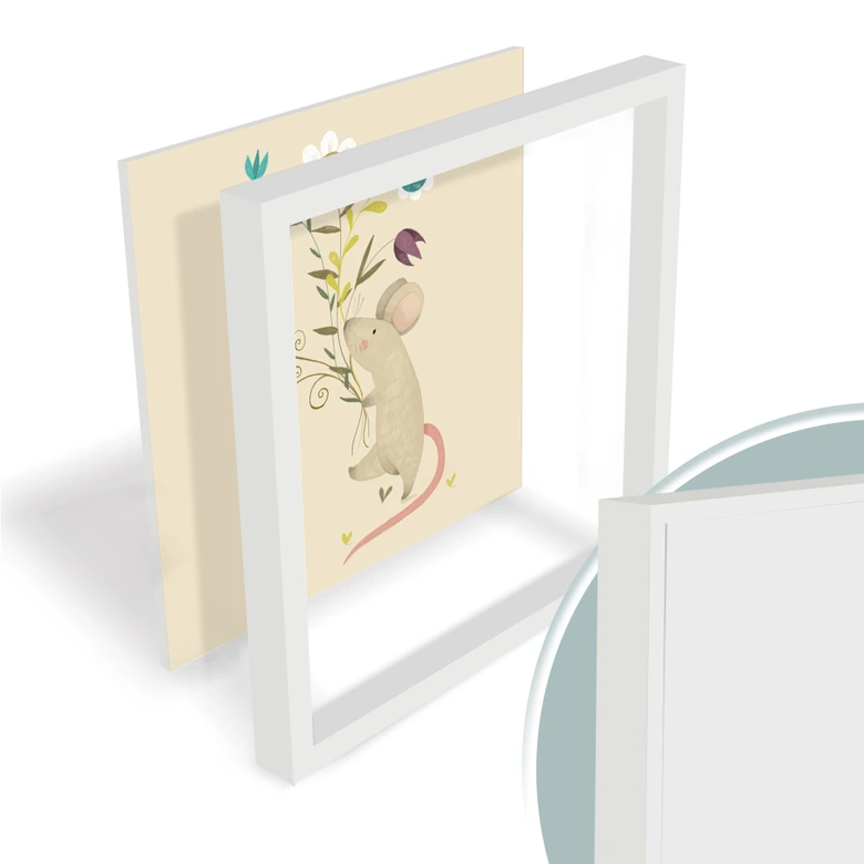 Wandbild Loske - Kleine Maus 