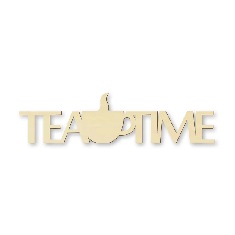 Houten Tekst Tea Time 