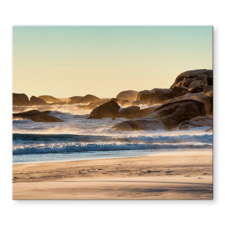 Herdabdeckplatte Strandküste bei Sonnenaufgang in Afrika - Hugonnard 