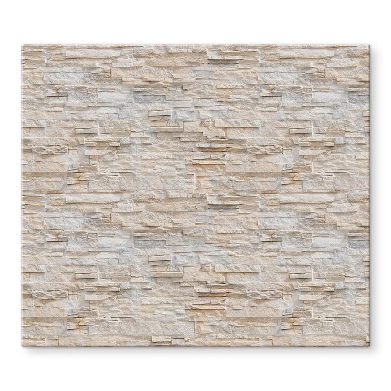Stove top for the kitchen - Natural stone wall 