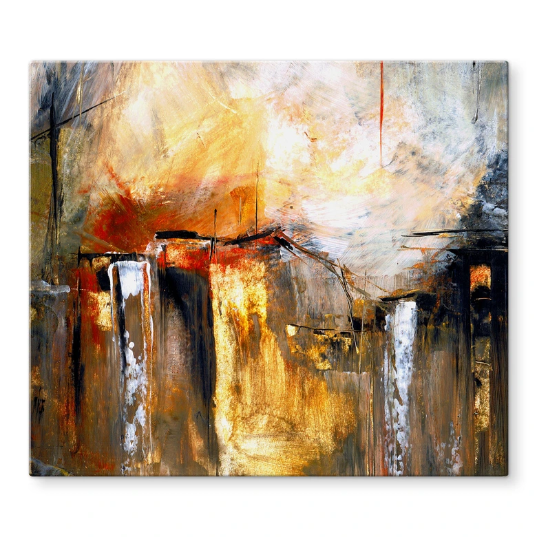 Stove cover plate - Niksic - Light and landscape 
