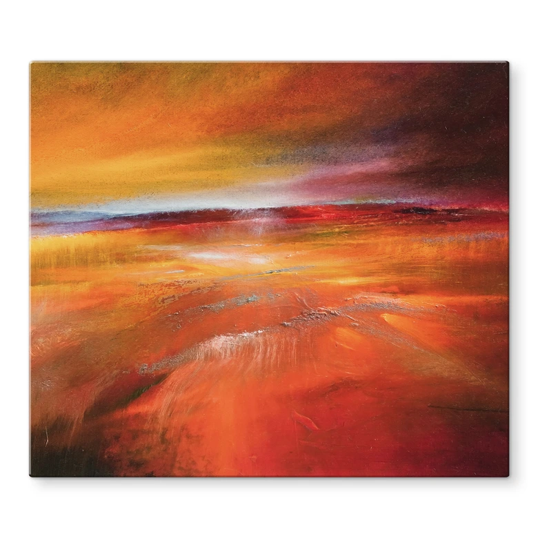 Herdabdeckplatte Herbstlandschaft im Abendlicht - Schmucker 