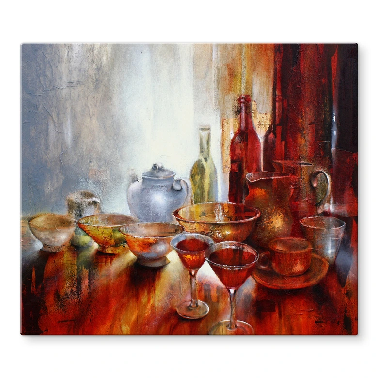 Stove cover plate - Schmucker - Still life with teapot 
