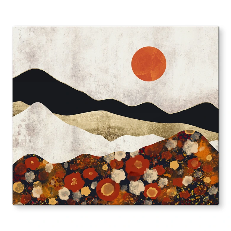 Herdabdeckplatte Herbstliche Berglandschaft - SpaceFrog Designs 