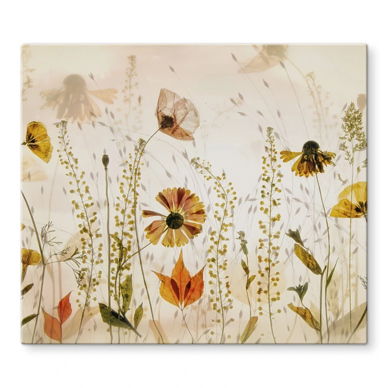 Stove cover plate Wild meadow flowers in the sunlight - Talen 