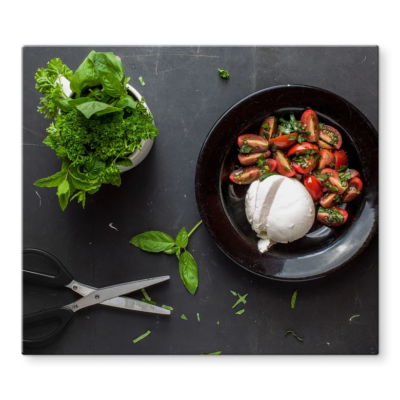 Herdabdeckplatte - Tomate Mozzarella 