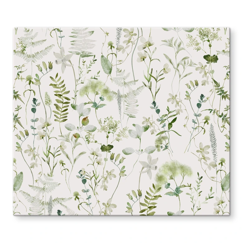 Herdabdeckplatte Kräuter und Wildblumen - UN Designs 