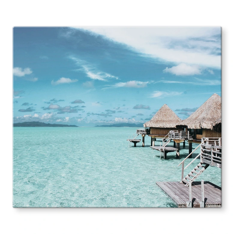 Stove cover plate - Vacation in the Maldives 