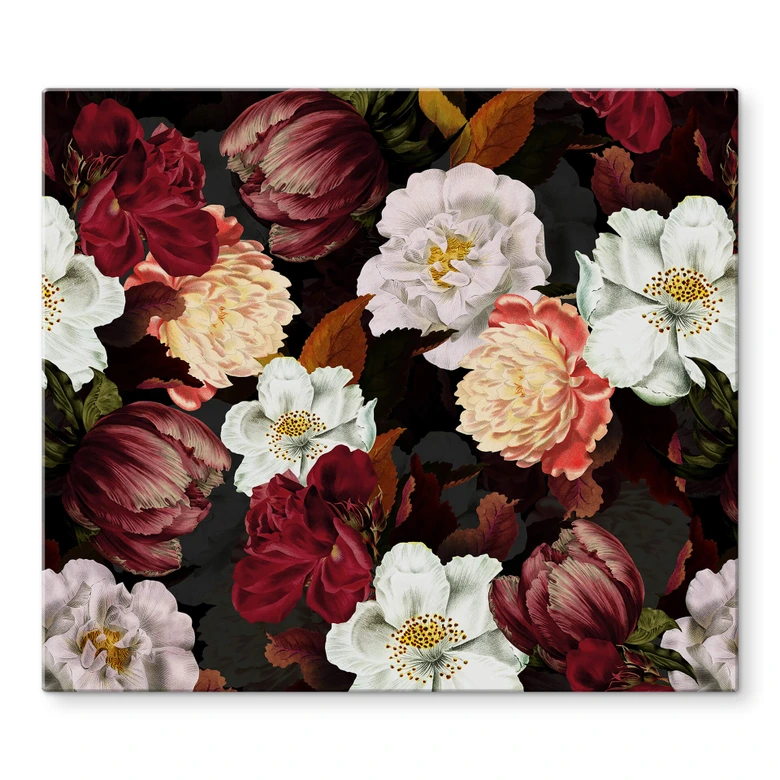 Herdabdeckplatte UN Designs - Blumenarrangement 