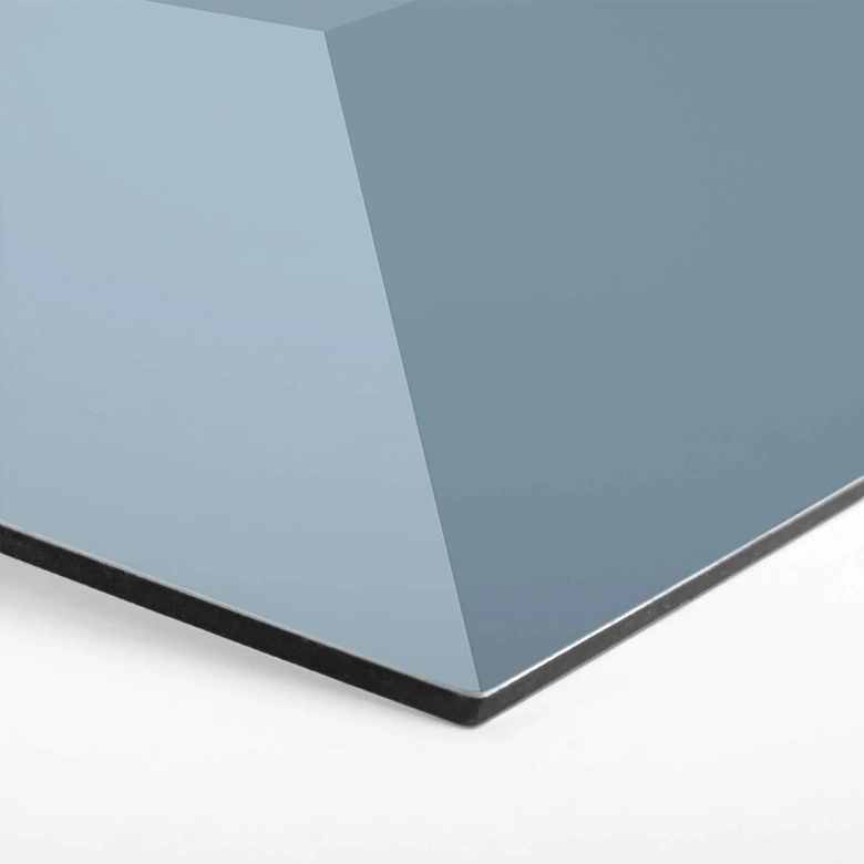 3D Hexagon Dibond - Lichtblauw 