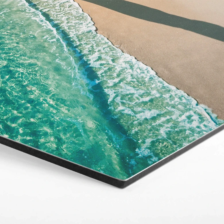 Hexagon - Alu-Dibond Ambra - Am Meer entlang 