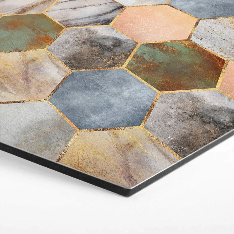 Hexagon Dibond Fredriksson - Marmer & Parelmoer 