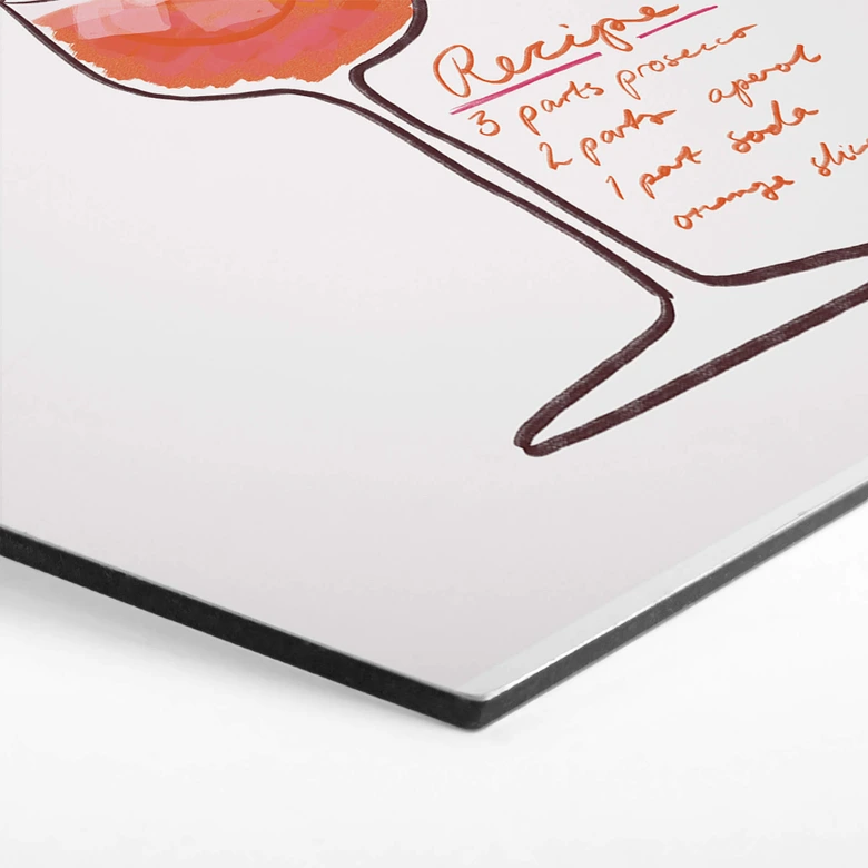 Hexagon Wandbild Fritsch - Aperol Spritz - Alu-Dibond 