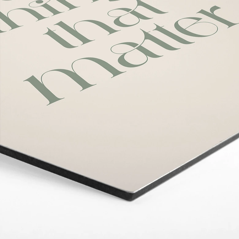 Hexagon Wandbild Do The Things That Matter - Prints by Ayleen - Alu-Dibond 