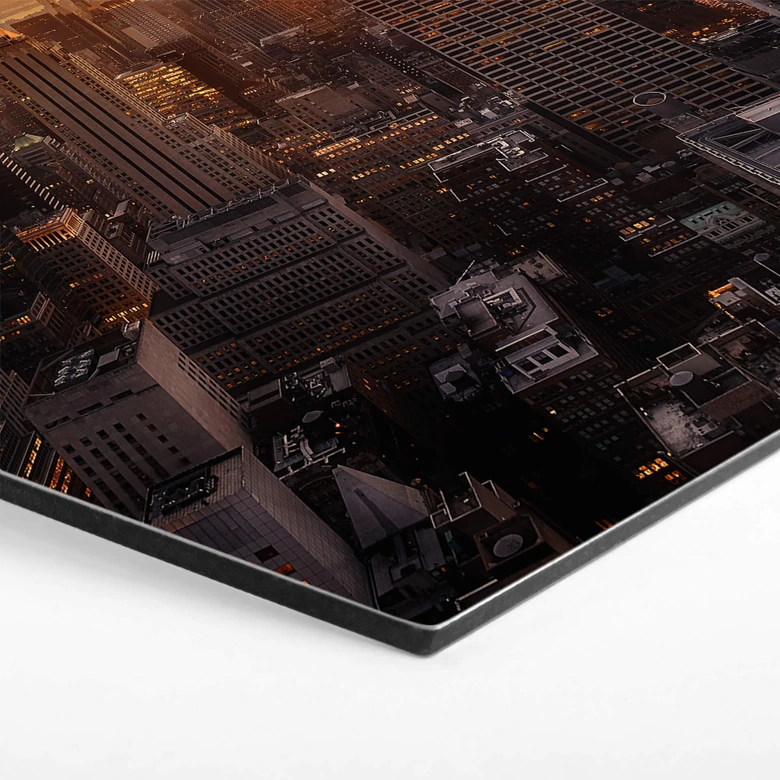 Hexagon Dibond Ruiz Dueso - New York Sunset 