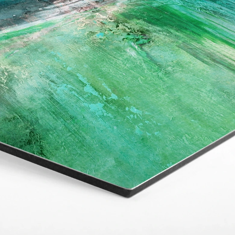 Tableaux Hexagonaux Paysage Vert Fantastique - Schmucker - Alu-Dibond 