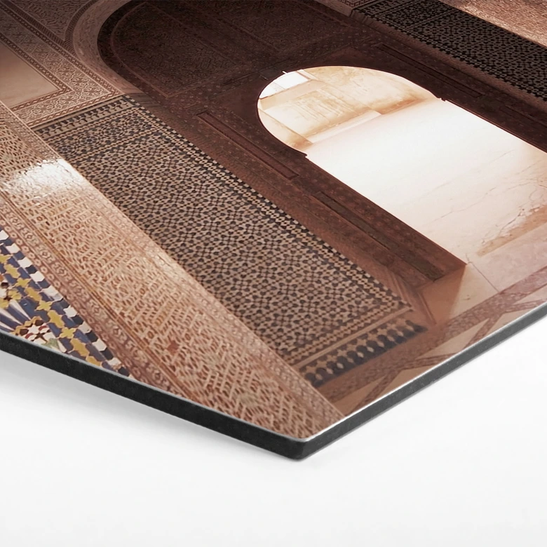 Hexagon Wandbild Orientalisches Tor mit Mosaiken - Sisi & Seb - Alu-Dibond 