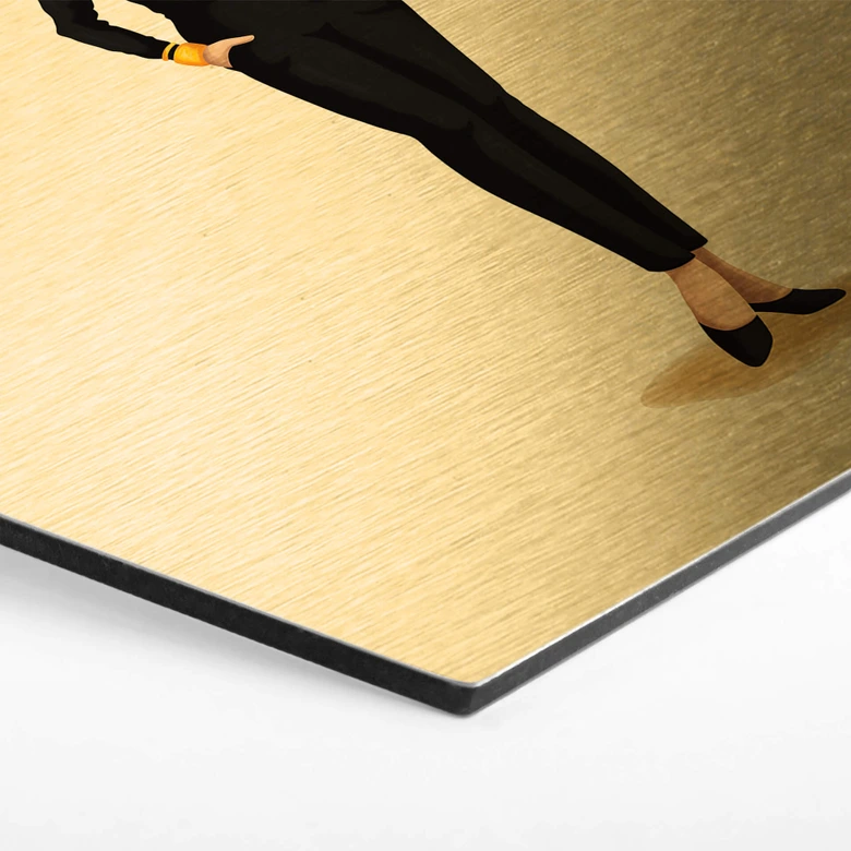 Hexagon Dibond Goudeffect Tohmé - Coco 