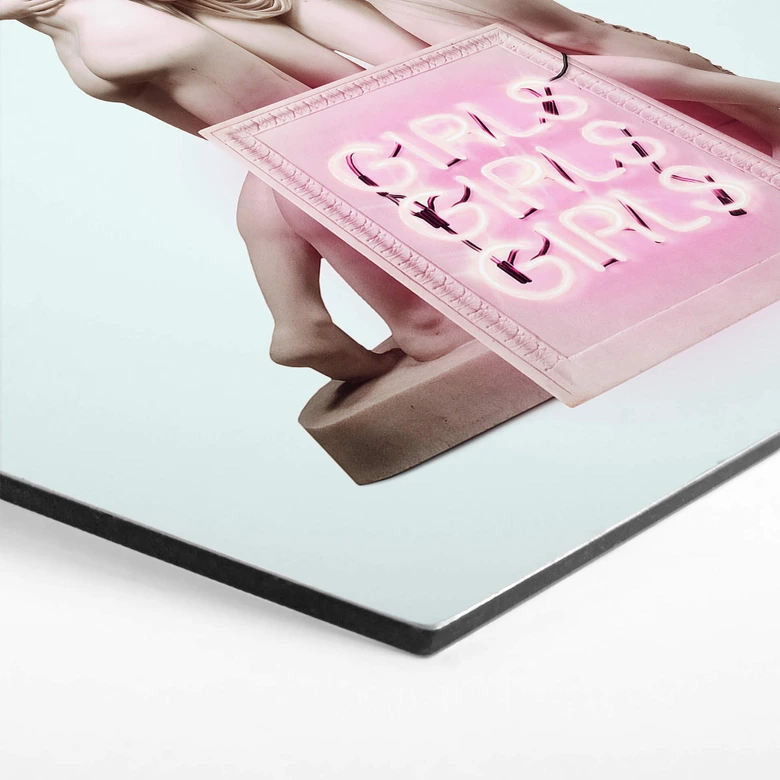 Hexagon Dibond Loose - Girls Girls Girls 