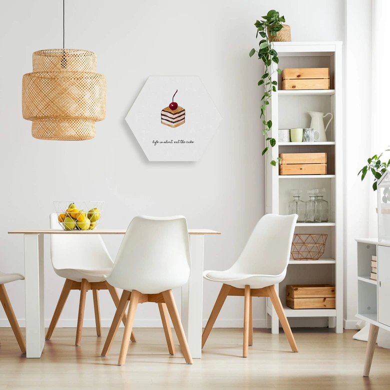 Hexagon - Alu-Dibond Orara Studio - Life is short 