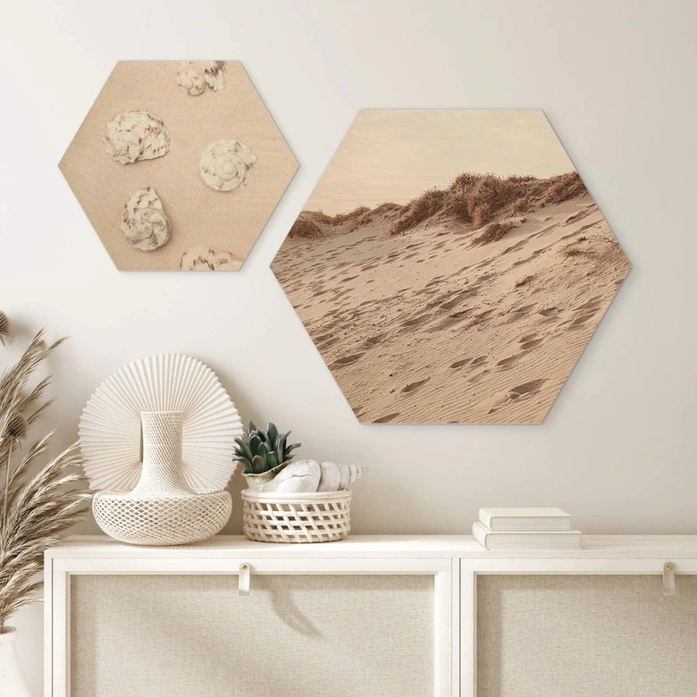 Hexagon - Holz 1X Studio - Sandstrand 