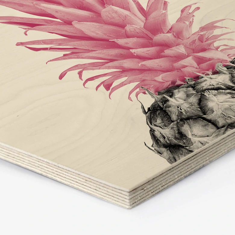 Sekskantet træ 1X Studio - Pink Pineapple 