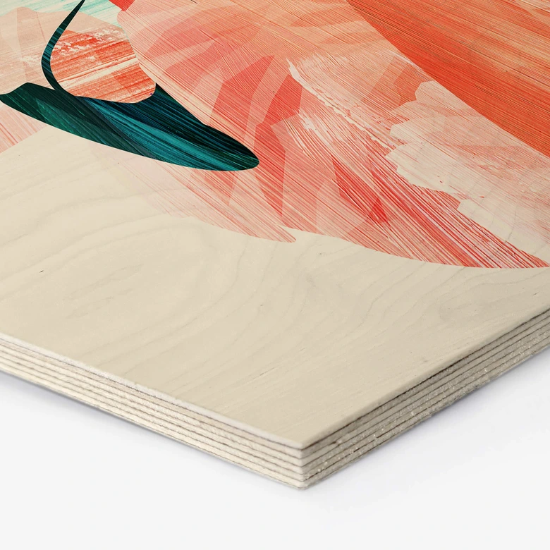 Hexagon - Holz Goed Blauw - Pink Flamingo 