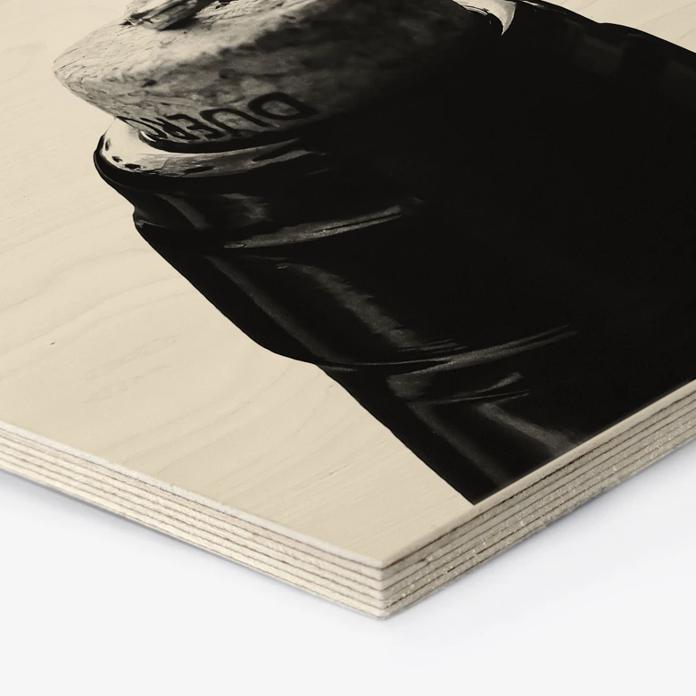 Hexagon Hout Wijn met kurkentrekker - Pictufy Studio 