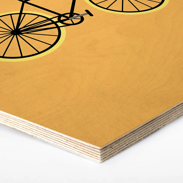 Hexagon - Holz Kubistika - Fahrrad Liebe 