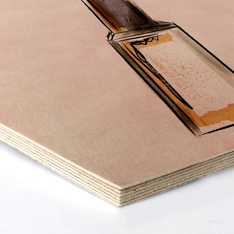 Hexagon - Holz Kubistika - Lippenstift 