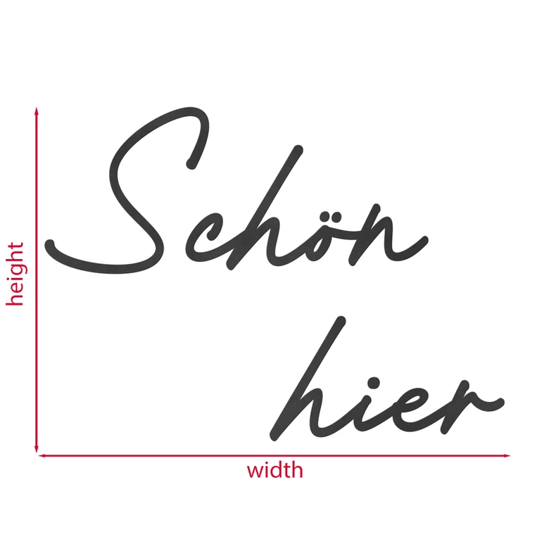 Holzdeko Schön hier - aus der LandIDEE Wohnen & Deko Kollektion 