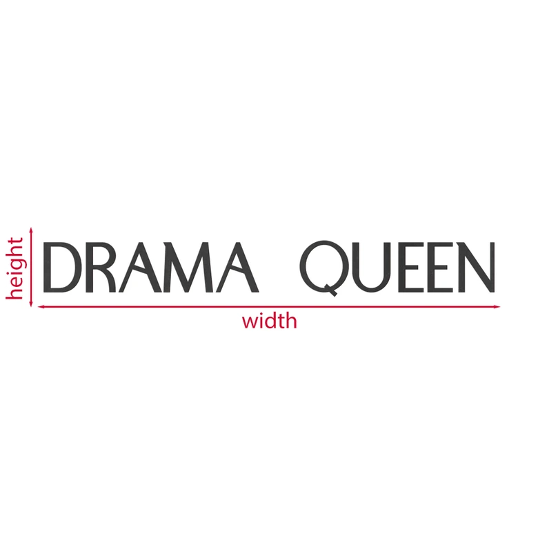 MDF Decoratie Drama Queen 