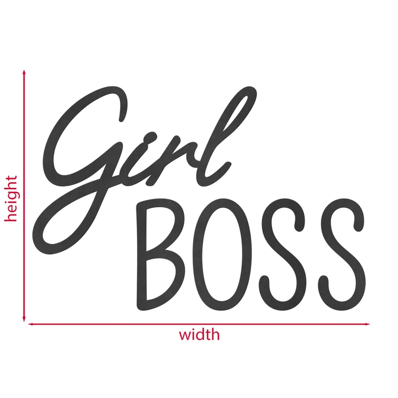 MDF Decoratie Girl Boss 