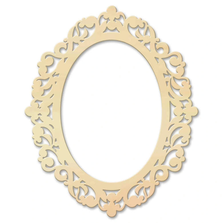 Dekoracja drewniana topola - ramka na zdjęcia XXL barokowa 