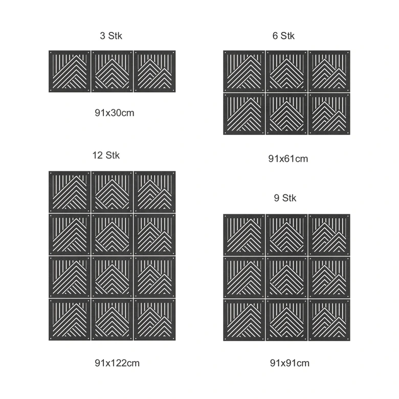 Raumteiler Berge - MDF 