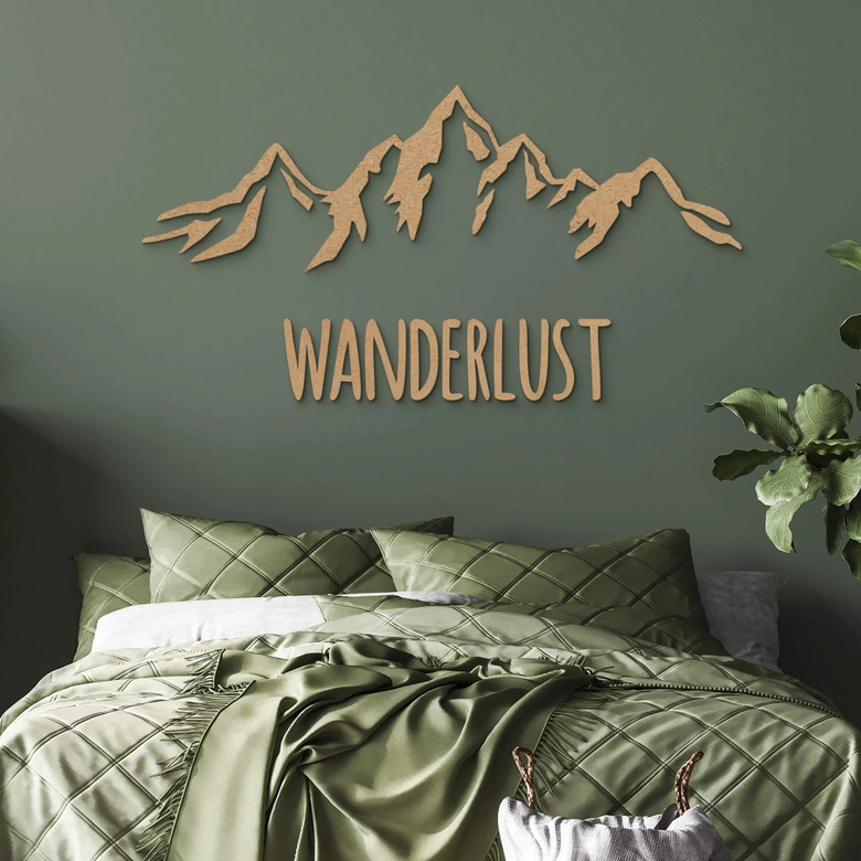 Décoration en bois MDF Wanderlust 