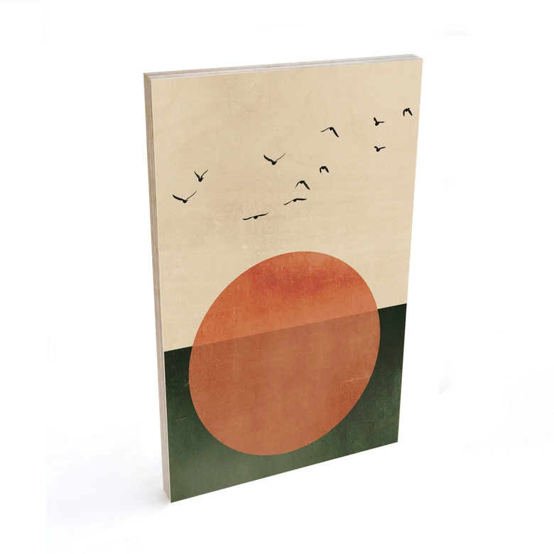 Houten Poster Kubistika - Summer Day 