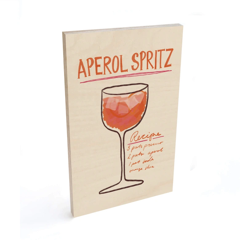 Holzbild Cocktail Fritsch - Aperol Spritz 