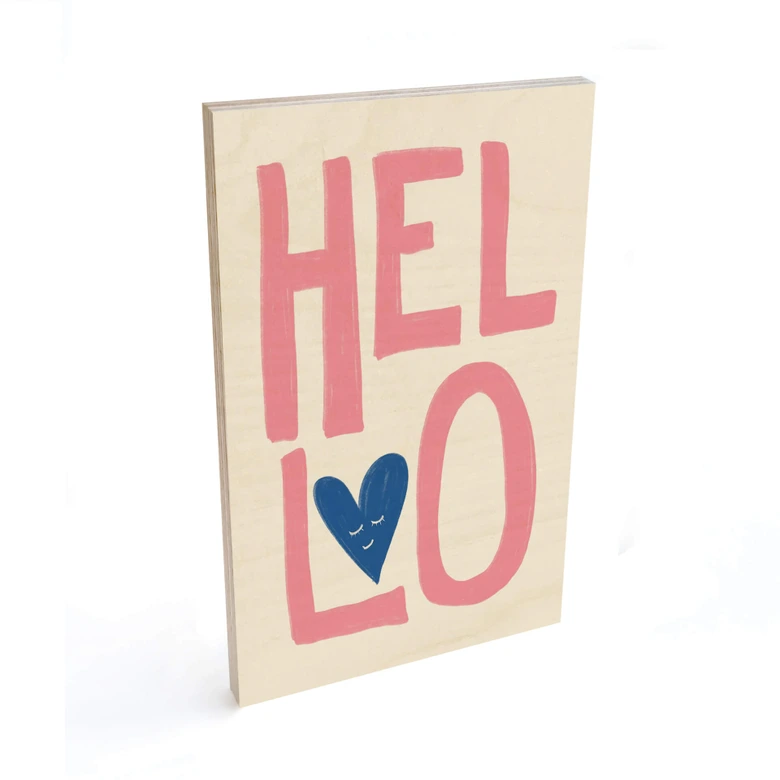 Cuadro de madera Fritsch - Un saludo amistoso 