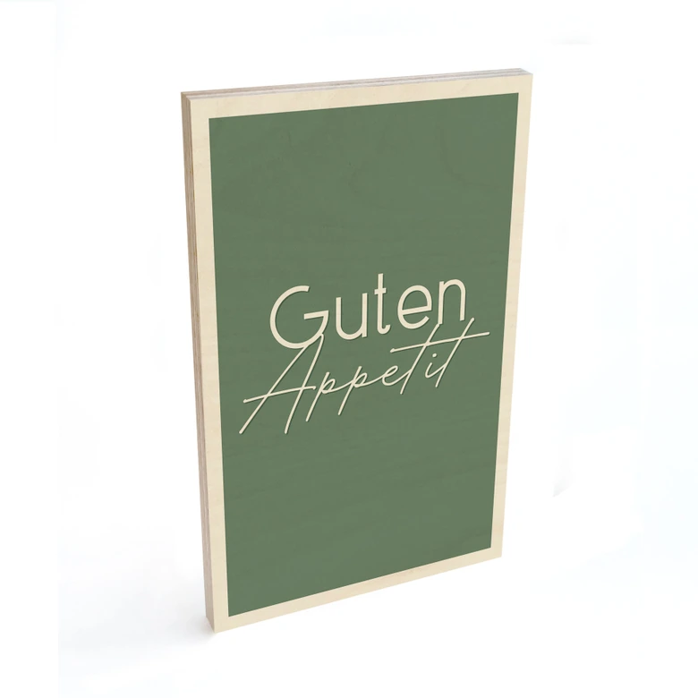 Holzbild Guten Appetit 